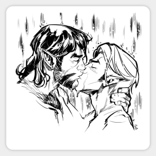 Gentle kiss Sticker